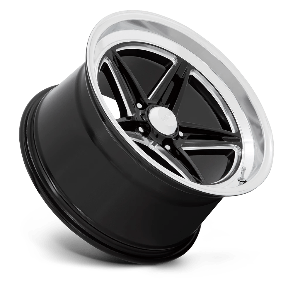 American Racing Vintage: kolo GROOVE 18X7 5X4.5 72 +0 GBLK-MILL-DIA Černý - Obrázek 2