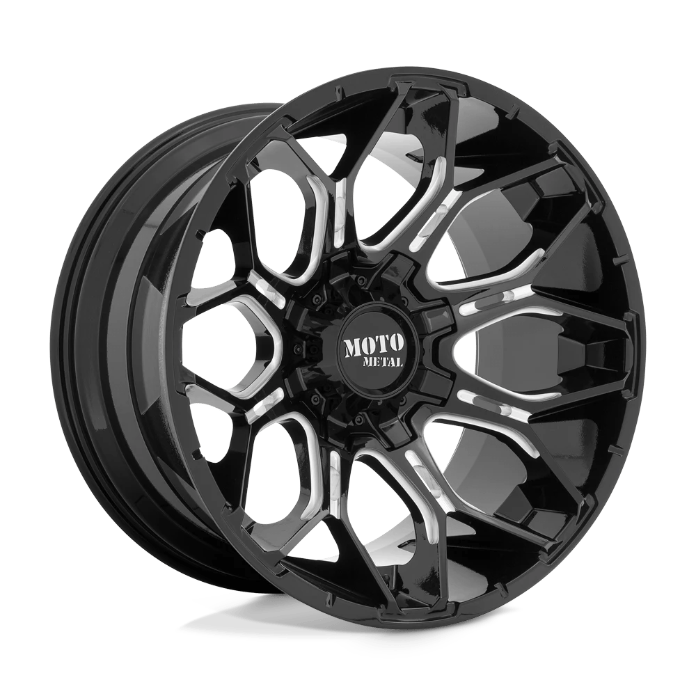 Moto Metal: wheel MO808 20X10 8X6.5 Black -18MM - Image 2