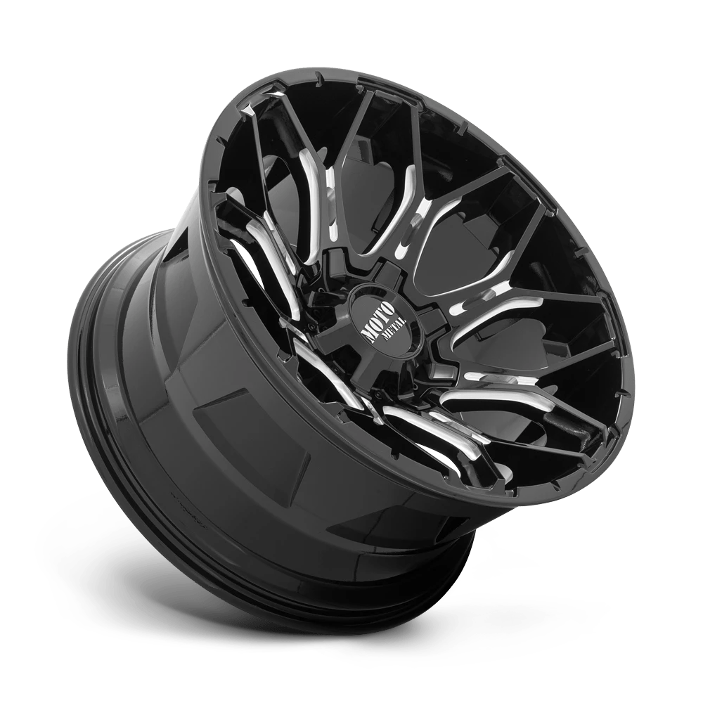 Moto Metal: wheel MO808 20X10 8X6.5 Black -18MM - Image 3