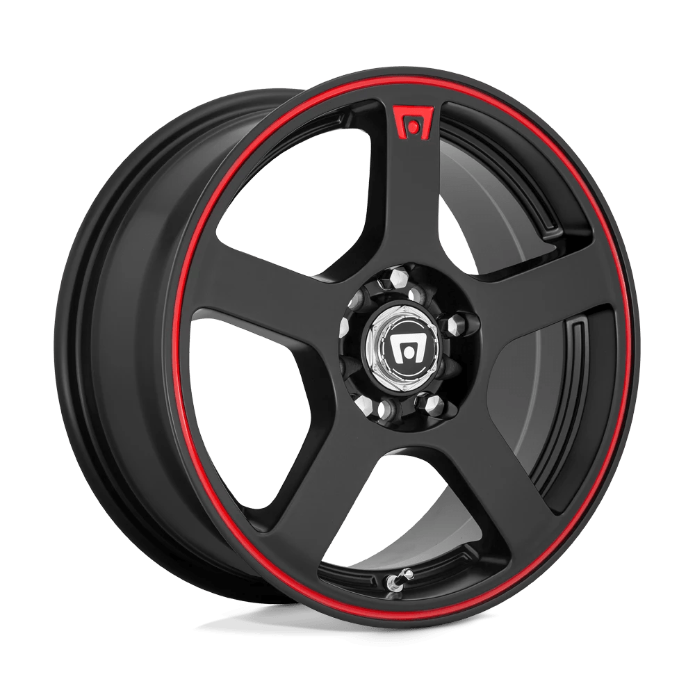 Motegi: kolo MR116 17X7 4X100/4.5 M-BLK/RED +40MM Černý - Obrázek 2