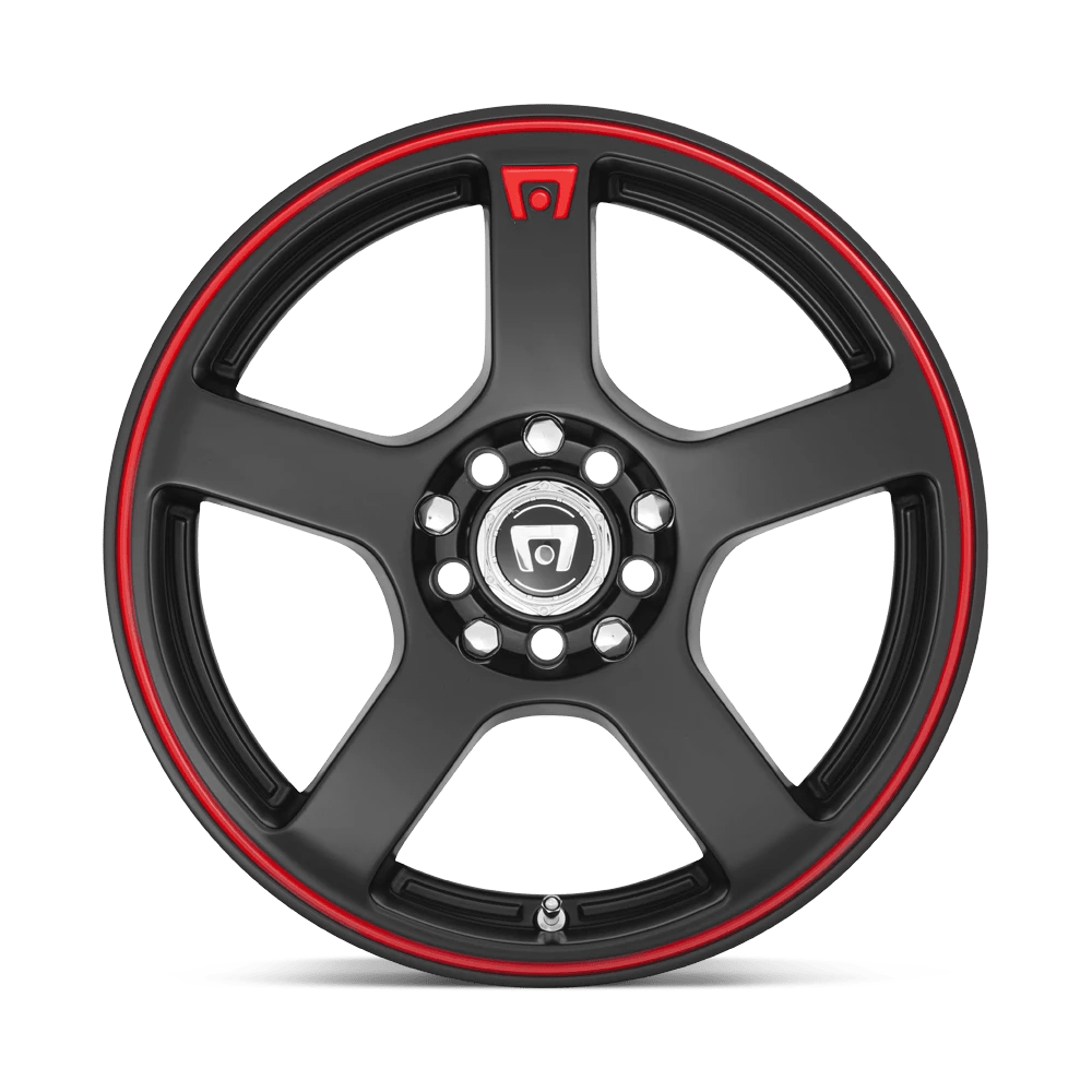 Motegi: Felge MR116 16X7 4X100/4.5 M-BLK/RED +40MM Schwarz – Bild 4