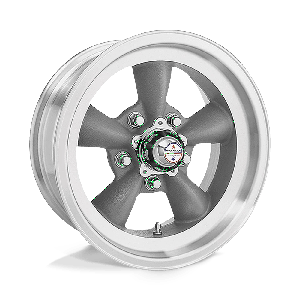American Racing Vintage: kolo VN105 TT-D 15X10 5X5 TT-GRY/MCH 3.75BS Šedá - Obrázek 2