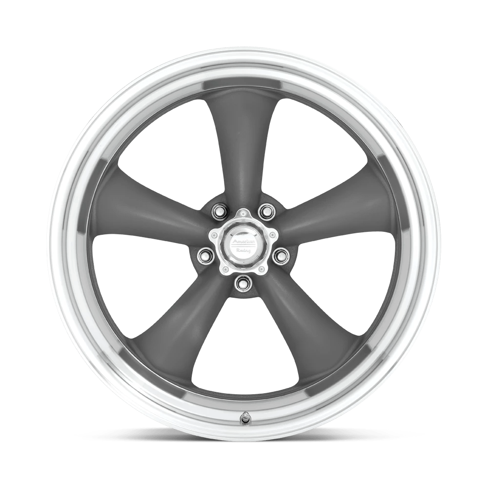 American Racing Vintage: cerchio VN215 TT-II 1PC 17X8 5X4.5 GRAY 4.81BS Grigio - immagine 3